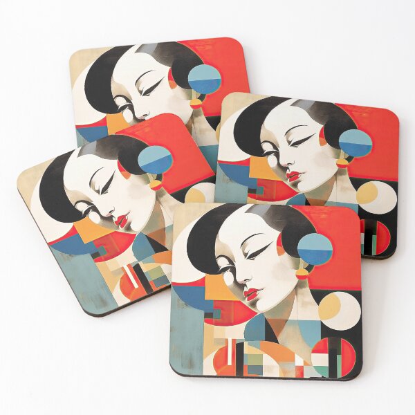 Item preview, Explore Simplistic & Minimalistic Japanese Geisha Portraits with a Majestic Touch designed and sold by ArtificialGenes.