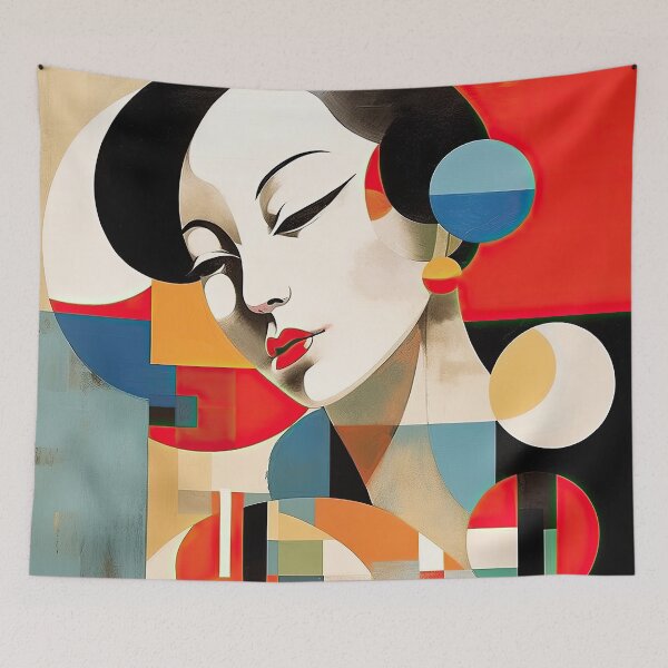 Item preview, Explore Simplistic & Minimalistic Japanese Geisha Portraits with a Majestic Touch designed and sold by ArtificialGenes.