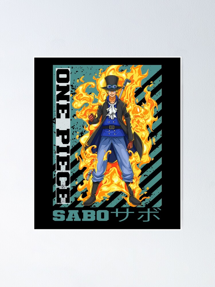 Displate ONE PIECE サボ Limited Poster Sanji' Poster, picture, metal print, paint by One Piece