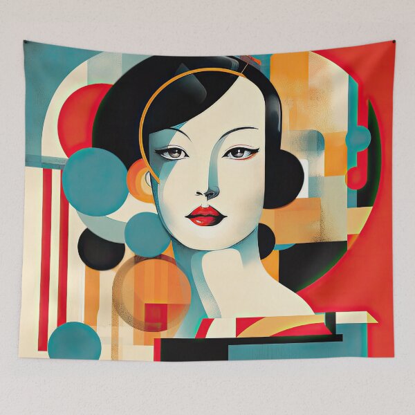 Item preview, Explore Simplistic & Minimalistic Japanese Geisha Portraits with a Majestic Touch designed and sold by ArtificialGenes.