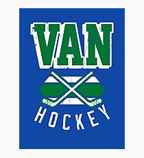 Vintage Vancouver Hockey Design Photographic Print