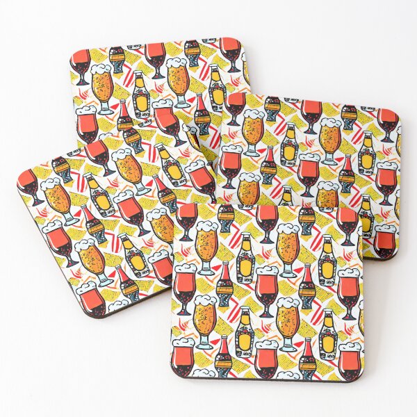 Item preview, Frothy Drinks Pop Art Pattern designed and sold by GooGooPop.
