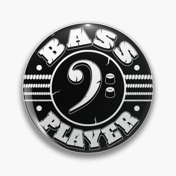 Aperçu de l'œuvre Logo circulaire du bassiste créée et vendue par robotrobotROBOT.