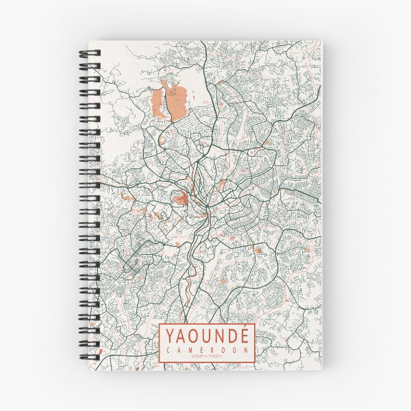 Item preview, Yaounde City Map of Cameroon  - Bohemian designed and sold by deMAP.
