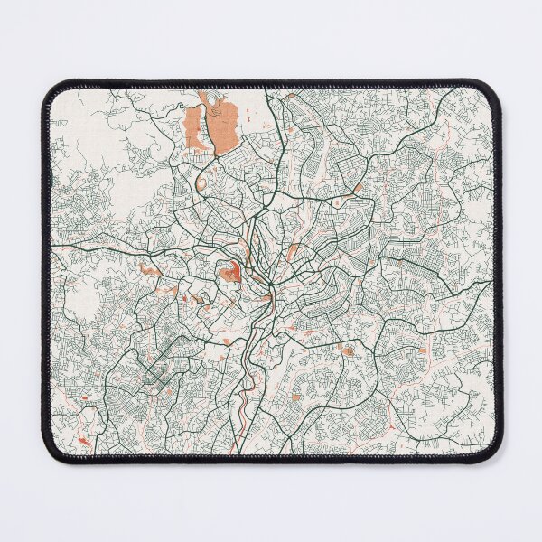 Item preview, Yaounde City Map of Cameroon  - Bohemian designed and sold by deMAP.