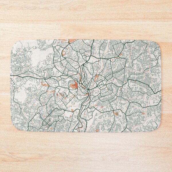 Item preview, Yaounde City Map of Cameroon  - Bohemian designed and sold by deMAP.