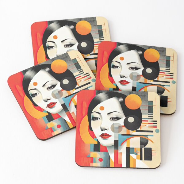 Item preview, Explore Simplistic & Minimalistic Japanese Geisha Portraits with a Majestic Touch designed and sold by ArtificialGenes.