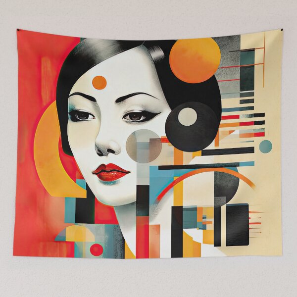 Item preview, Explore Simplistic & Minimalistic Japanese Geisha Portraits with a Majestic Touch designed and sold by ArtificialGenes.