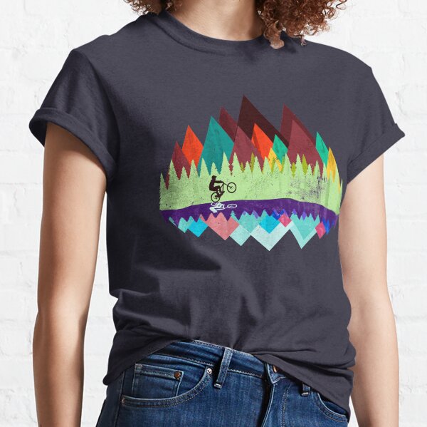 MTB trails retro Classic T-Shirt