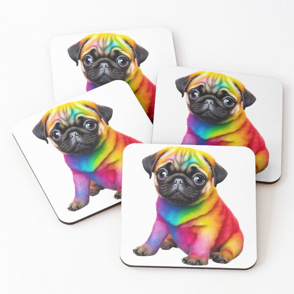 Item preview, Cachorro Pug colorido designed and sold by Pundamentally.
