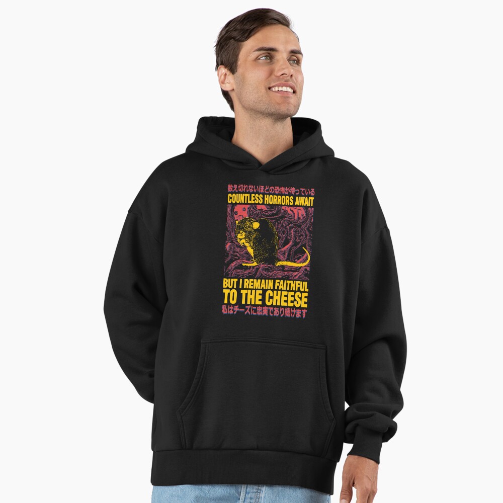 Faithful to the Cheese Japanese Horror Rat Pullover Hoodie for Sale by  VintageMedatsu | Redbubble