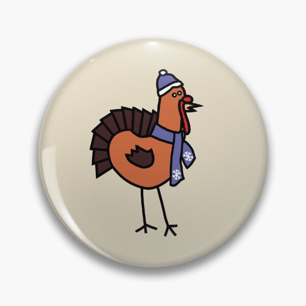 Item preview, Thanksgiving Turkey Winter Periwinkle Hat and Scarf designed and sold by ellenhenry.