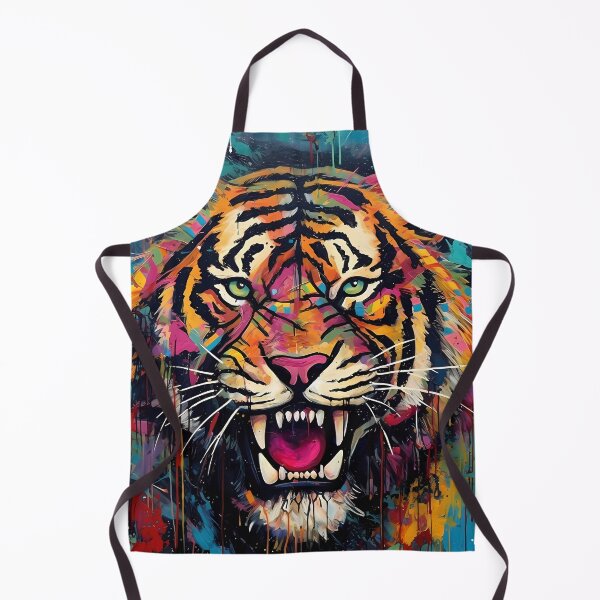 Item preview, Wildlife Big Cat Art: Tiger Roar & Gaze. designed and sold by GiveMeMood.