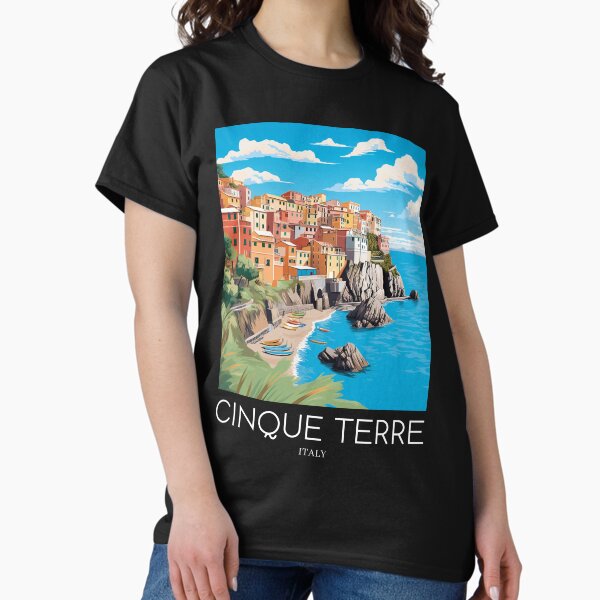 Item preview, A Pop Art Travel Print of Cinque Terre - Italy  designed and sold by StudioRedKoala.