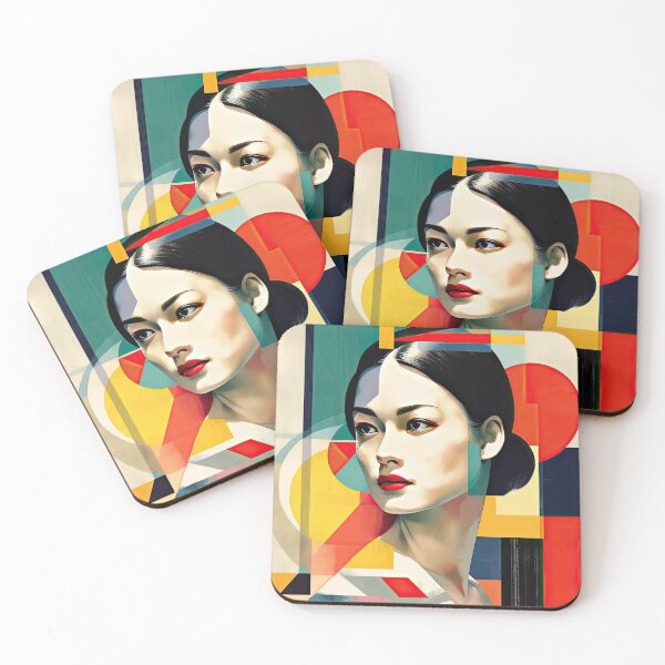 Item preview, Explore Simplistic & Minimalistic Japanese Geisha Portraits with a Majestic Touch designed and sold by ArtificialGenes.