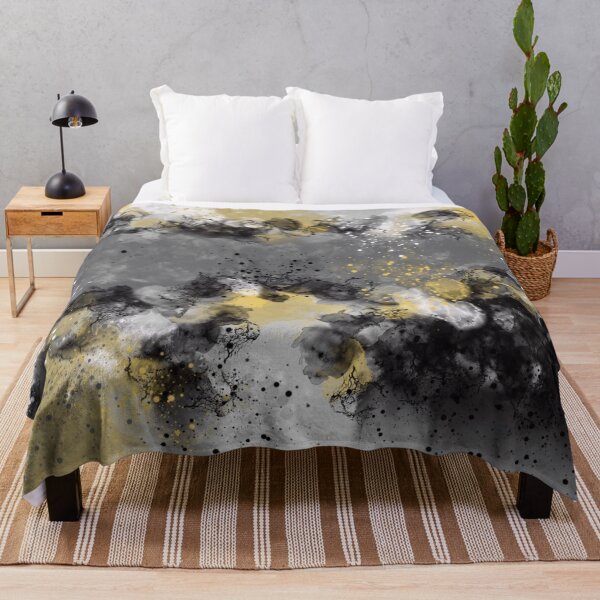 Item preview, Less Is Truly More - Gray Black Gold White Abstract designed and sold by Joey Santiago.