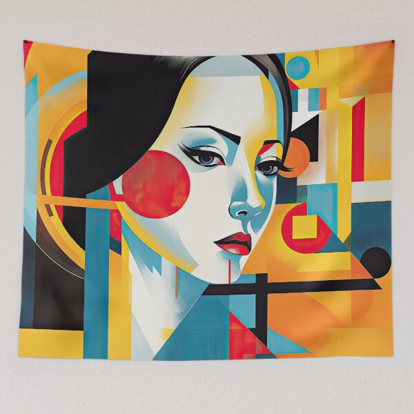 Item preview, Explore Simplistic & Minimalistic Japanese Geisha Portraits with a Majestic Touch designed and sold by ArtificialGenes.