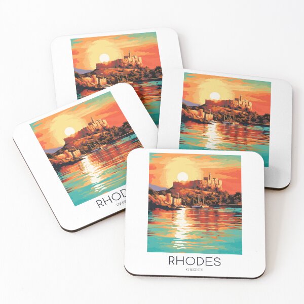 Item preview, A Pop Art Travel Print of Rhodes - Greece  designed and sold by StudioRedKoala.