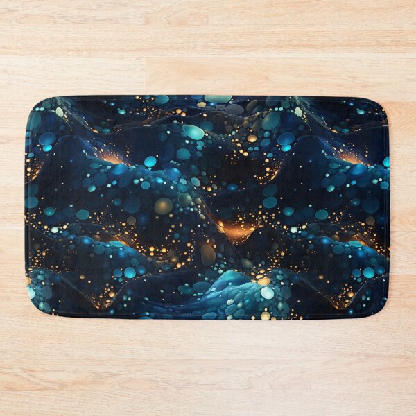 Item preview, Mystical Sea & Sky: Dark Blue-Gold Terrain designed and sold by YYWDesigns.