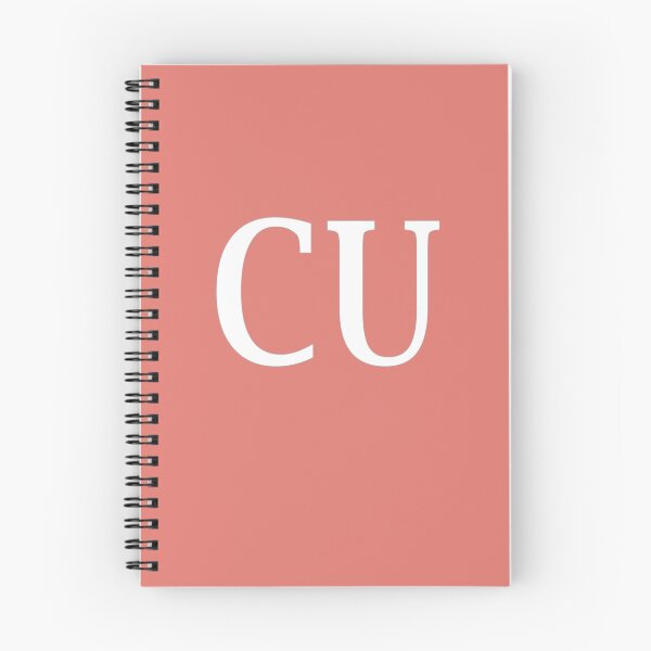 Item preview, CU Initials Monogram Elegant White Letters designed and sold by Jeallan Designs.