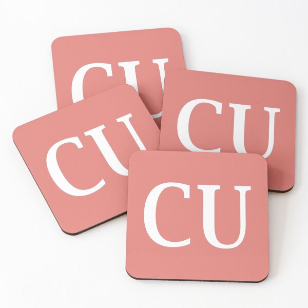 Item preview, CU Initials Monogram Elegant White Letters designed and sold by Jeallan Designs.