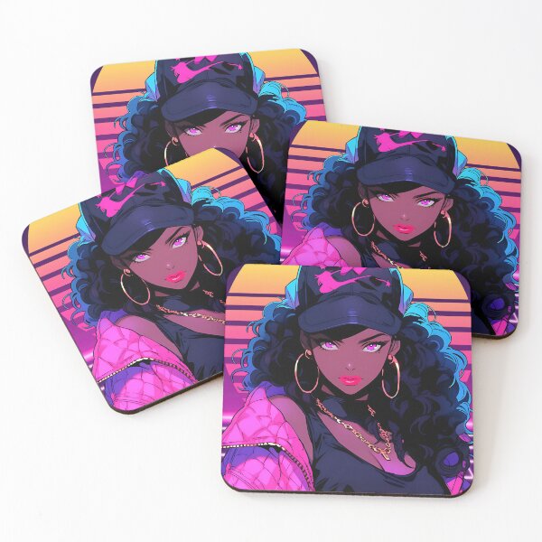 Item preview, Retro Wave 80s Anime Girl 2 - Anime Wallpaper designed and sold by KAIGAME Art.