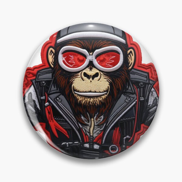 Item preview, Ride with the Motorcycle Monkey King Patch designed and sold by Ignorant-Artist.