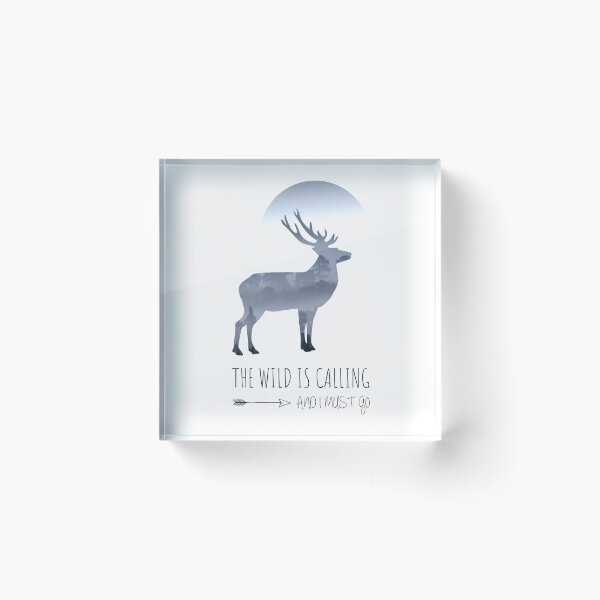 Item preview, Quote The Wild is Calling and I Must Go designed and sold by Studio Pico.
