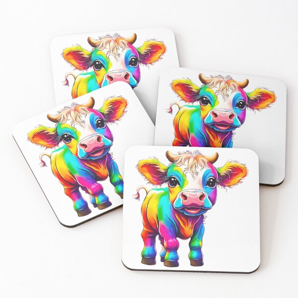 Item preview, Vaca bebé colorida designed and sold by Pundamentally.