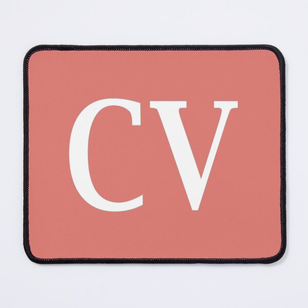 Item preview, CV Initials Monogram Elegant White Letters designed and sold by Jeallan Designs.