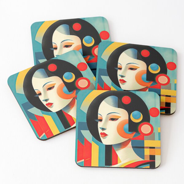 Item preview, Explore Simplistic & Minimalistic Japanese Geisha Portraits with a Majestic Touch designed and sold by ArtificialGenes.