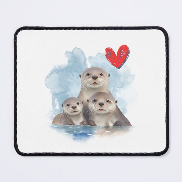 Item preview, Happy Otter Family designed and sold by NickTaroDesign.