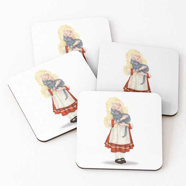 Item preview, Daryonka, Little Girl with Cat designed and sold by Gaëlle Konak Art.