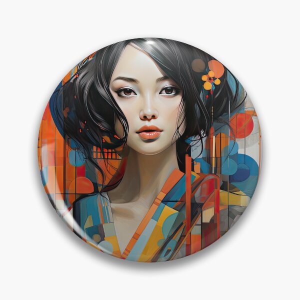 Item preview, Explore Simplistic & Minimalistic Japanese Geisha Portraits with a Majestic Touch designed and sold by ArtificialGenes.