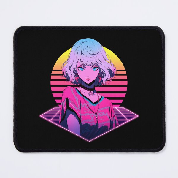 Item preview, Retro Wave 80s Anime Girl – Anime Sticker designed and sold by KAIGAME Art.