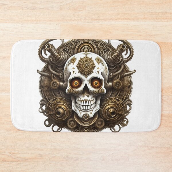 Item preview, Vintage Steam Punk Skull Mechanical Emblem designed and sold by risingphoenix6.