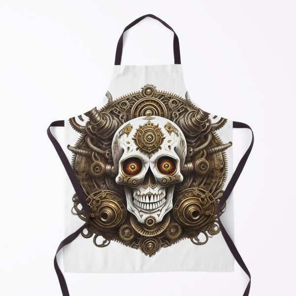Item preview, Vintage Steam Punk Skull Mechanical Emblem designed and sold by risingphoenix6.