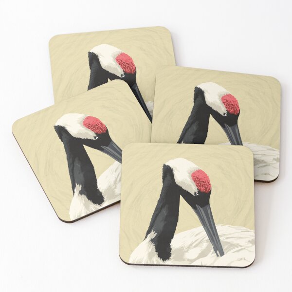 Item preview, Red-crowned crane portrait designed and sold by Captain Chromatic.