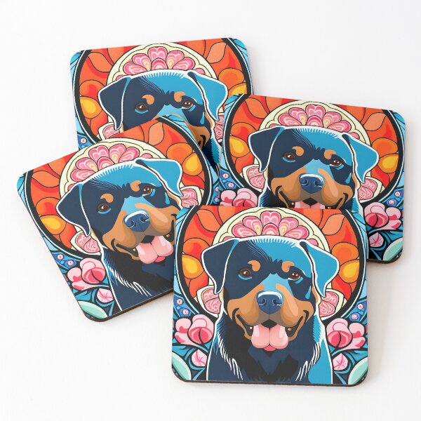 Artikelvorschau, Rottweiler Psychedelischer Jugendstil entworfen und verkauft von typogracat.