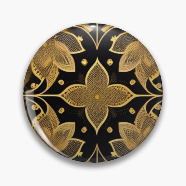 Item preview, Gold black floral  designed and sold by Roxburylane.