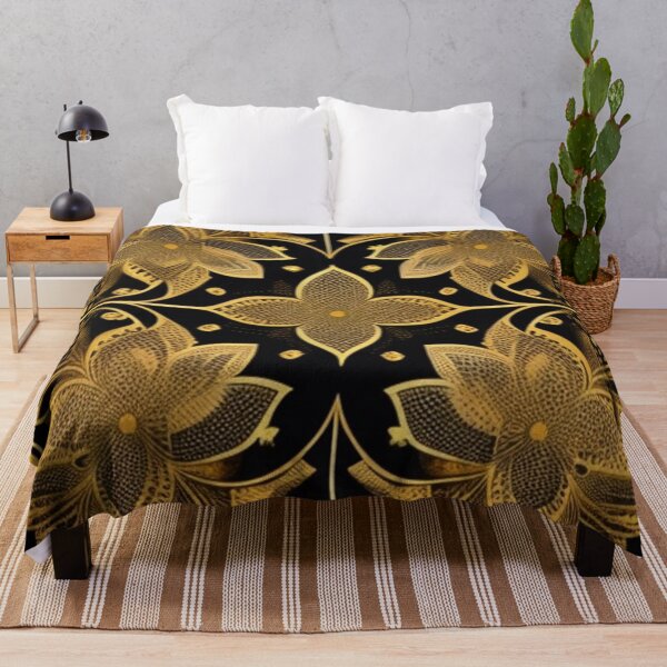 Item preview, Gold black floral  designed and sold by Roxburylane.