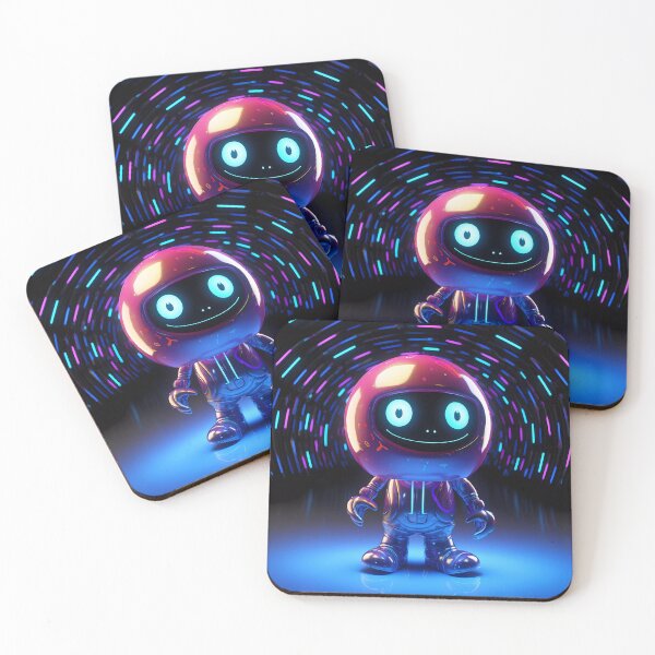 Item preview, “Little Extraterrestrial with Luminous Bowling Ball” designed and sold by Art-Vortex-fr.
