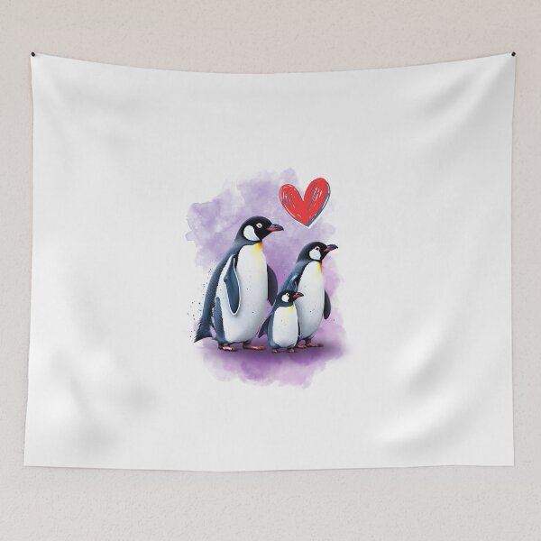 Item preview, Happy Penguin Family designed and sold by NickTaroDesign.