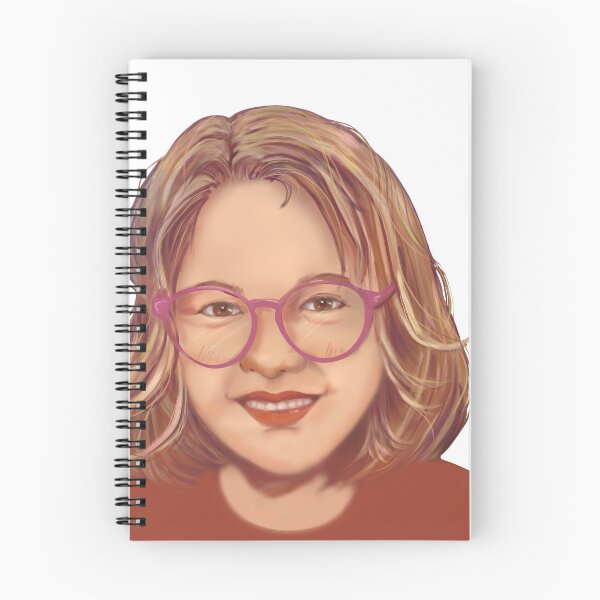 Item preview, blonde woman smiling, wearing a red sweater and red glasses  designed and sold by Chattakan.