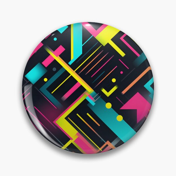 Item preview, “Neon Geometric Pattern in Style” designed and sold by Art-Vortex-fr.