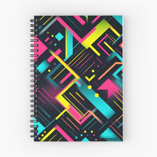 Item preview, “Neon Geometric Pattern in Style” designed and sold by Art-Vortex-fr.
