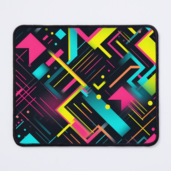 Item preview, “Neon Geometric Pattern in Style” designed and sold by Art-Vortex-fr.