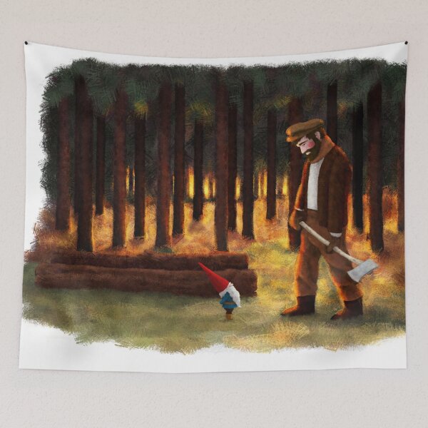 Item preview, The Gnome and The Woodsman designed and sold by Gaëlle Konak Art.