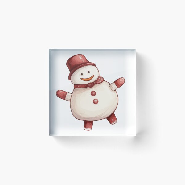 Item preview, Snowman in shirt with red stockings Watercolor designed and sold by Benyapa Sirisuk.