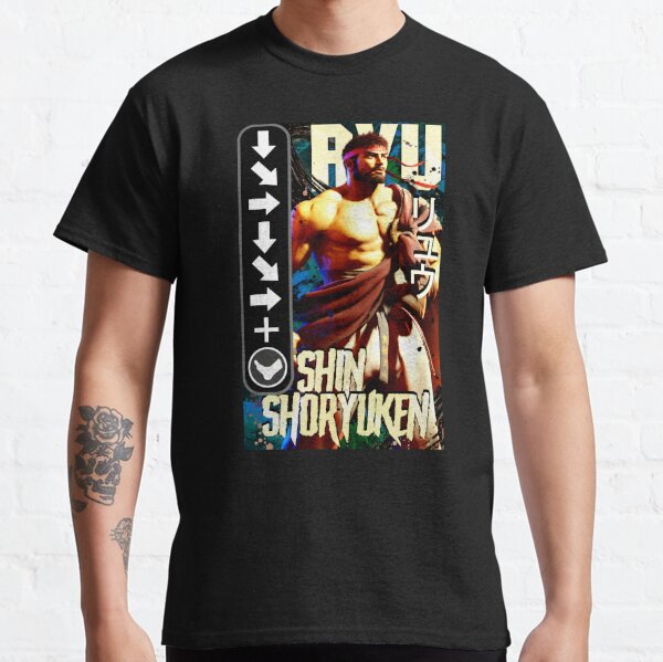 Street Fighter 6 Blanka Graffiti T-Shirt, Men's Graphic Gaming Tees
